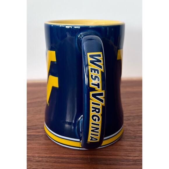 Boelter Brands West Virginia Mountaineers Navy Blue 15oz. Ceramic Relief Mug - Picture 1 of 8